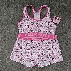 Hello Kitty Pink Patterned Swimwear